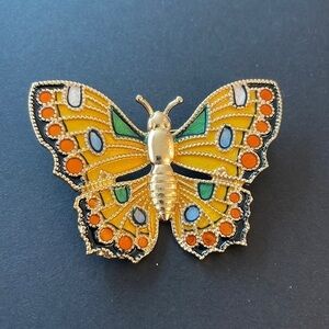 Yellow and black butterfly 🦋 brooch